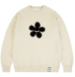 Dot Silhouette Flower Sweatshirt