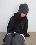 Gien Stripe Button Hooded T-shirt