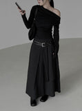 Raz Drape One Shoulder Tee