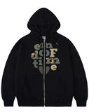 Camo END OF TIME Hood Zip-Up