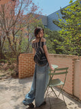 Swen Hand Washing Balloon Denim Pants