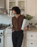 Into summer see-through linen cardigan
