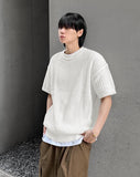 Waffle over knit