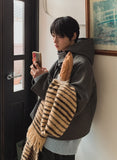 Choki Stripe Wool Muffler