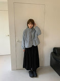 Cutle Corduroy Banding Long Skirt