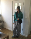 Dalkey round angora knit cardigan