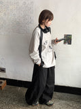 [unisex] Wylen Nylon Printing Over Sweatshirt