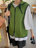 [unisex] Kunds Summer Color Matching Nylon Hood Vest