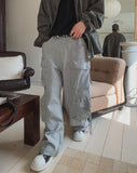 Himon Sweat Dart Pocket Cargo Wide Pants
