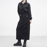 hitch string long skirt