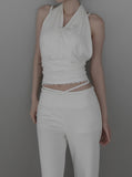 Lua Button Halter Top