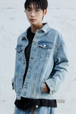 CUT OUT DENIM TRUCKER JACKET