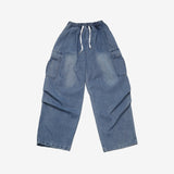 Melun Denim Shirring Pants