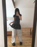 Petal Two Way String Pocket Banding Cargo Pants