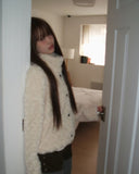 Elu Fluffy Button Jacket