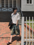 Boma catwash bermuda denim pants