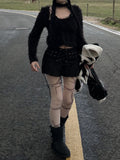 Corset Ribbon Mini Skirt