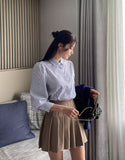 Log Pleated Bandng Skirt
