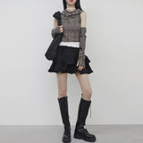 Tudin sleeveless hood (hand warmer set)