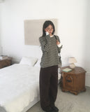 Kiba Stripe Overfit Long Sleeve T-shirt