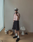The Will Crop Check Short Sleeve Shirt