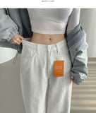 Banding Semi Wide 4-Season Cotton Pants