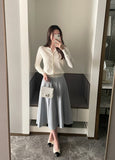Yupia Flared Banding Long Skirt