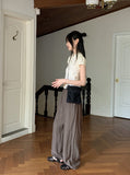 Elo Summer Fabric Banding Long Wide Pants
