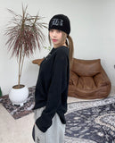 Kenz Waffle Henley Neck Long Sleeve