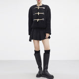 Lowna two button pocket skirt