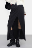 [NONCODE] J.O. Unbalanced Cut-Out Long Skirt