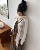 Lening Lace Layered Long Sleeveless