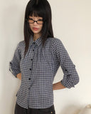 Bush Check Collar Slim Fit Long Sleeve Shirt