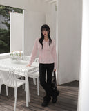 Lajeun Low Rise Slit Cotton Bootcut Pants