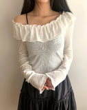Laha Frill Off-Shoulder T-Shirt