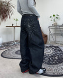 Racky Spider Wide Denim Pants