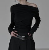 Raz Drape One Shoulder Tee
