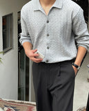 Serif Cable Collar Cardigan
