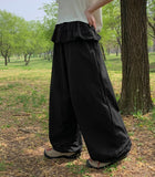 [BAONHAUS] Yuzuna Nylon String Short Frill Layered Banding Skirt Pants