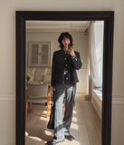 Proi Denim Tweed Round Jacket