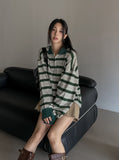 Hedin Stripe Collar Long Sleeve
