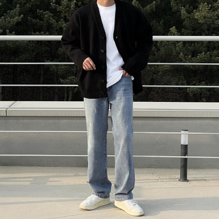 【MODERNIF】Cozy Gracie Wide Denim Pants modernif (モダンイフ) - コージーグレーシーワイドデニムパンツ
