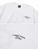 Coffe Bear Embroidery Short Sleeve Tee