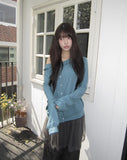 Duane Slub Frill Cardigan