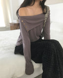 Henny Dot Velvet Frill Skirt Pants