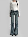 Ariel Fringe Bootcut Denim