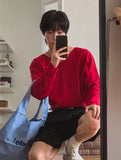 Slick Linen V-Neck Knit