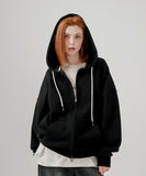 Over Drop Heavy Cotton Hood Zip-Up