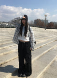 Repol Pintuck Cargo Wide Long Pants