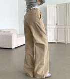 Loose Wide Span Banding Cotton Pants